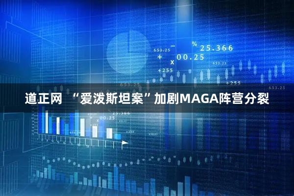道正网  “爱泼斯坦案”加剧MAGA阵营分裂