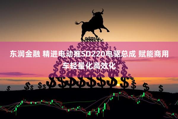 东润金融 精进电动推SD220电驱总成 赋能商用车轻量化高效化