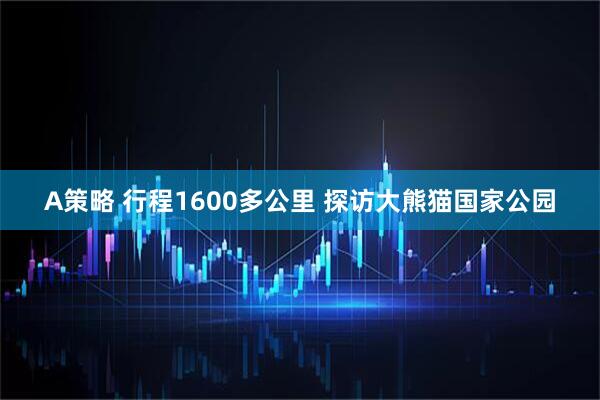 A策略 行程1600多公里 探访大熊猫国家公园